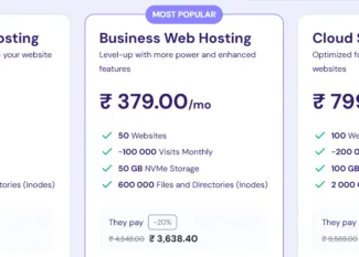 95% discount Coupon Hostinger