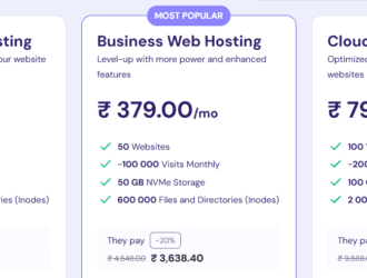 95% discount Coupon Hostinger