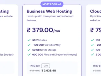95% discount Coupon Hostinger